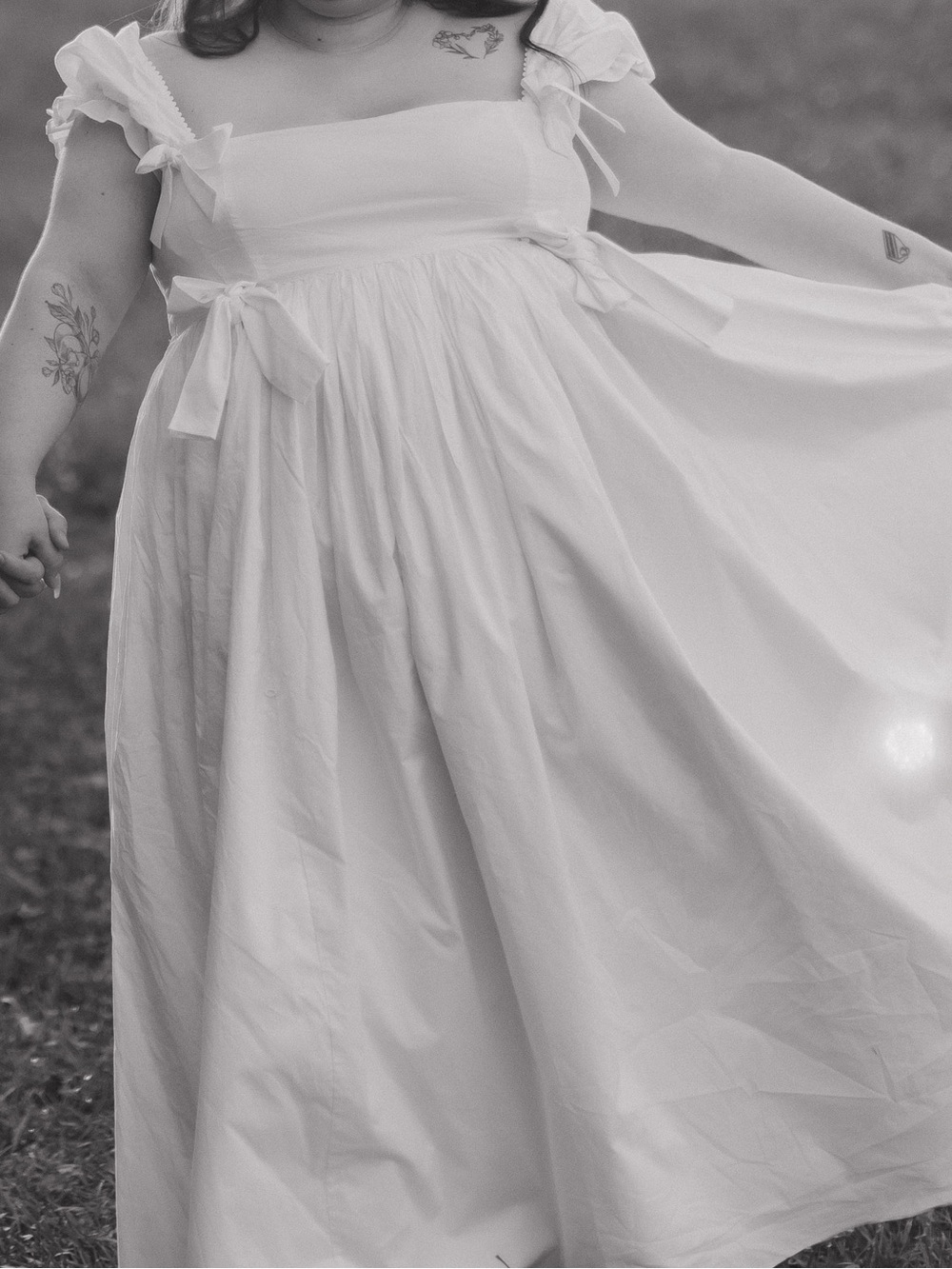 Selkie Love Story White Puff-Sleeve Romantic Maxi Dress 2X—SEE ITEM DETAILS - Picture 12 of 12